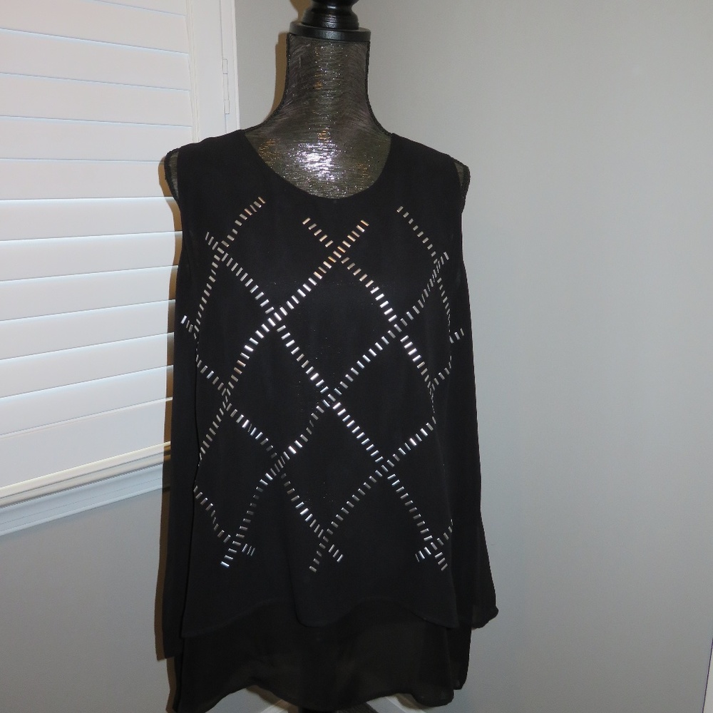 Black Chiffon Tunic